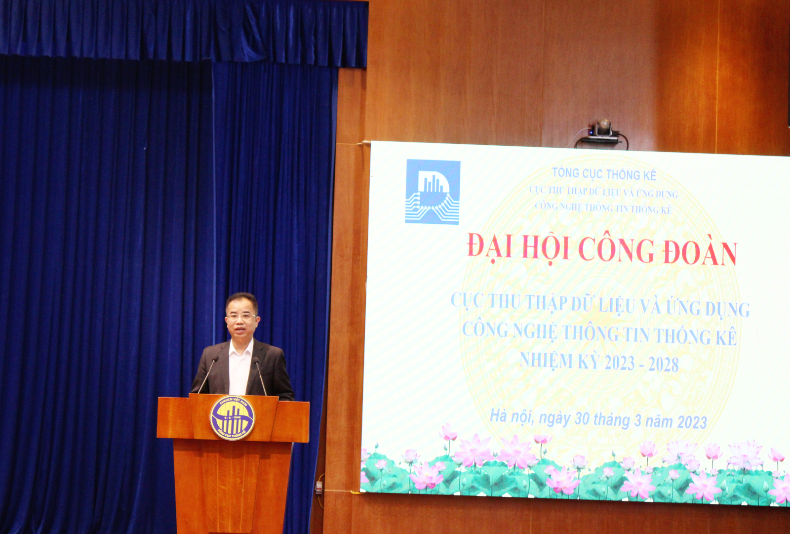 Đại hội Công đoàn Cục Thu thập Dữ liệu và Ứng dụng Công nghệ thông tin thống kê nhiệm kỳ 2023-2028
