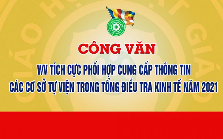 Trung ương Giáo hội Phật giáo Việt Nam kêu gọi tích cực cung cấp thông tin Tổng điều tra kinh tế năm 2021